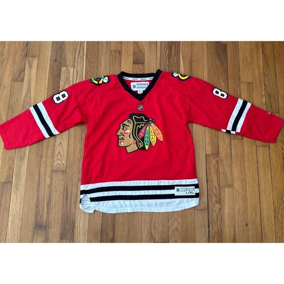 Patrick Kane Chicago Blackhawks Red Reebok Jersey #88 Size Youth L/XL - Picture 1 of 7